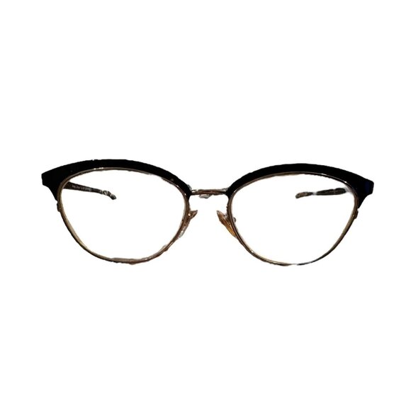 Betsey Johnson Womens Fox Black Eyeglass Frame Metal Giraffe Print 50-16-135 - Picture 3 of 11